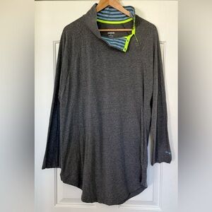Jason Wu for EVA Air Gray Quarter Snap Pullover Shirt XL Long Sleeve Travel